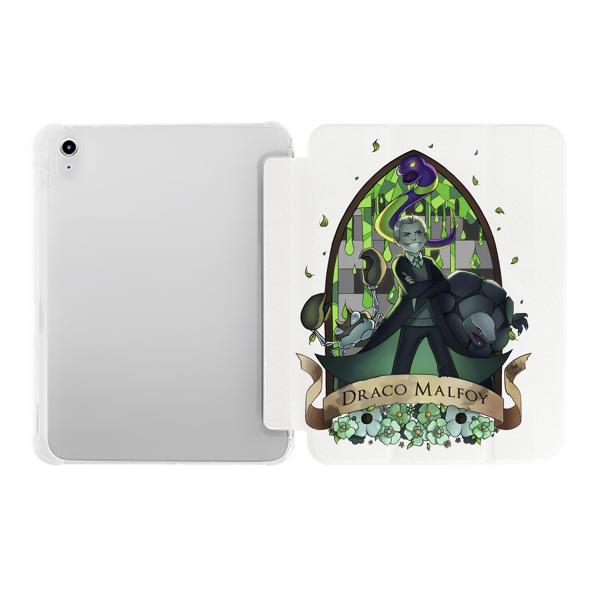 （画像用） Harry Potter ハリー・ポッターシリーズ IPad ケース ペン収納付き 三つ折りスタンド PUレザー×シリコン 対応機種9.5/10.5/10.9インチ
